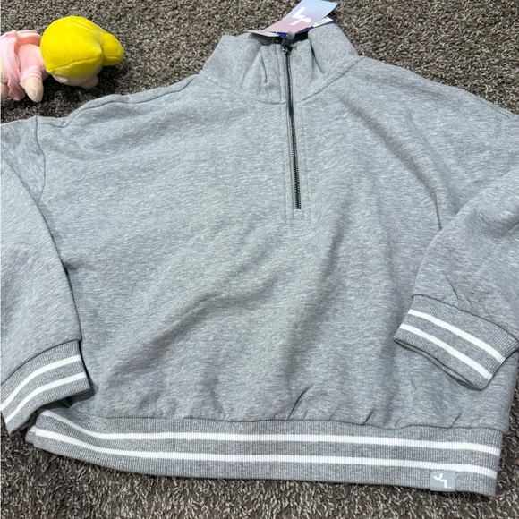 JoyLab Jackets & Blazers - 🍫JoyLab Gray Half-Zip Jacket